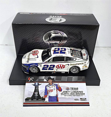 JOEY LOGANO 2025 AAA INSURANCE TEXAS WIN 1:24 ELITE DIECAST