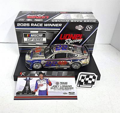 JOEY LOGANO 2025 AAA INSURANCE TEXAS WIN 1:24 ARC COLOR CHROME DIECAST