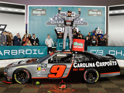 **Preorder** ROSS CHASTAIN 2026 CAROLINA CARPORTS CHARLOTTE RACED WIN 1:24 GALAXY