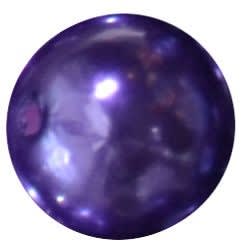 12mm Dark Purple Faux Pearl Bead