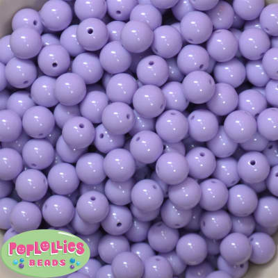 12mm Lavender Acrylic Bubblegum Beads Bulk