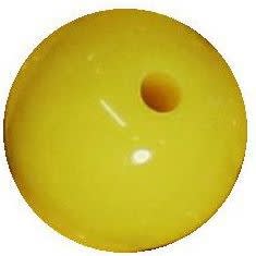 14mm Yellow Acrylic Bubblegum beads