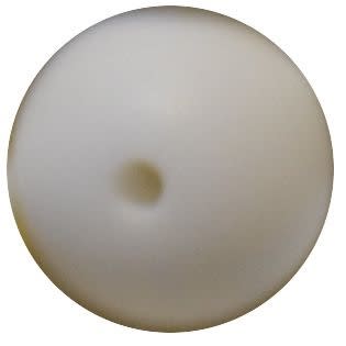 15mm White Silicone Bead
