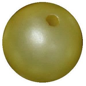 16mm Yellow Matte Bead