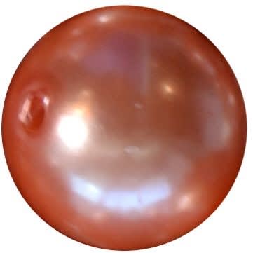 16mm Coral Faux Acrylic Pearl Bubblegum Beads