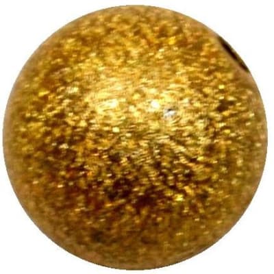 16mm Gold Stardust Bubblegum Beads