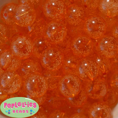 20mm Orange Fizzy Bubblegum Bead