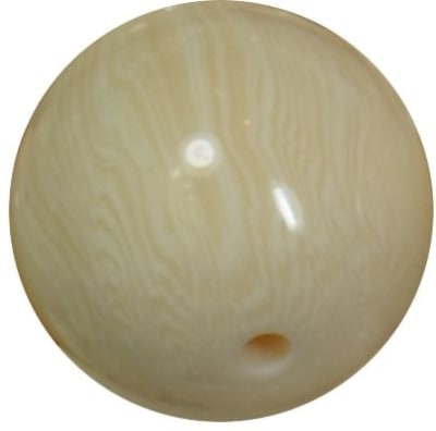 20mm Cream Flannel Bubblegum Bead