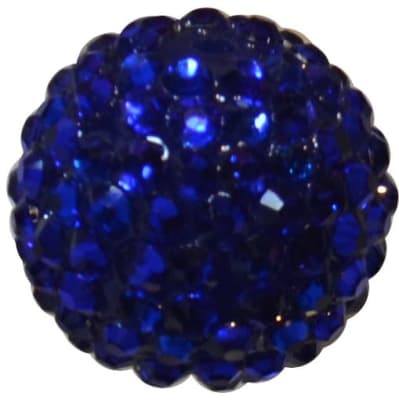 22mm Royal Rhinestone Bubblegum Beads