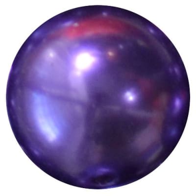 24mm Dark Purple Faux Pearl Bubblegum Beads