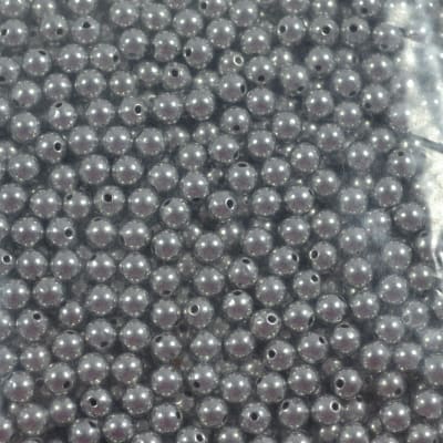 Bulk 4mm Silver Color Spacer Beads