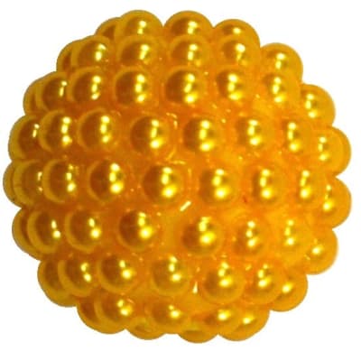 20mm Gold Berry Acrylic Bubblegum Beads