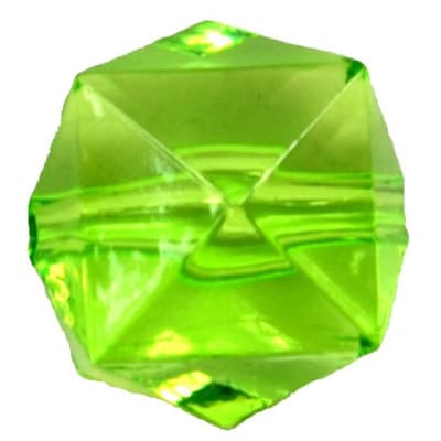 20mm Clear Lime Ice Cube Bubblegum Bead