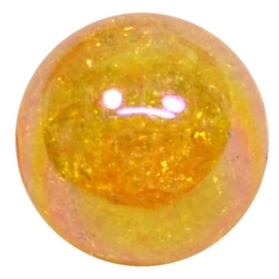 20mm Gold Crackle Bubblegum Bead