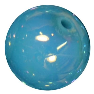 20mm Blue Miracle AB Acrylic Bubblegum Beads
