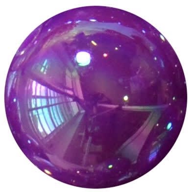 20mm Neon Purple Miracle AB Acrylic Bubblegum Beads