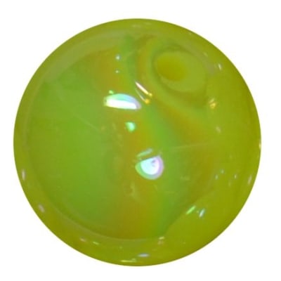 20mm Neon Yellow Miracle AB Acrylic Bubblegum Beads