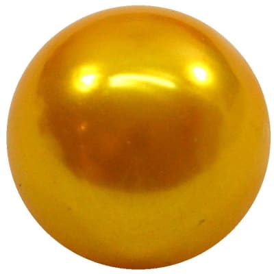 20mm Gold Faux Acrylic Pearl Bubblegum Beads