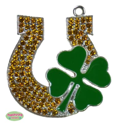 Enamel Lucky Horseshoe Pendant 35mm x 35mm