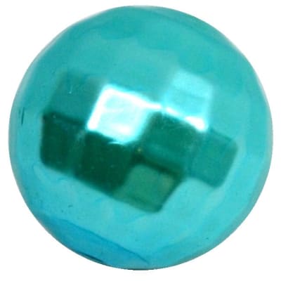 20mm Turquoise Facet Acrylic Pearl Bubblegum Beads
