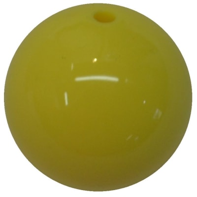 20mm Yellow Acrylic Bubblegum Beads