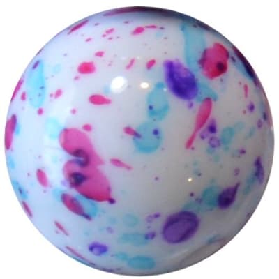 20mm Jewel Splattered Miracle AB Acrylic Bubblegum Beads