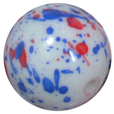 20mm USA Splattered Miracle AB Acrylic Bubblegum Beads