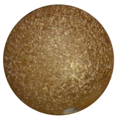 20mm Light Gold Stardust Bubblegum Beads