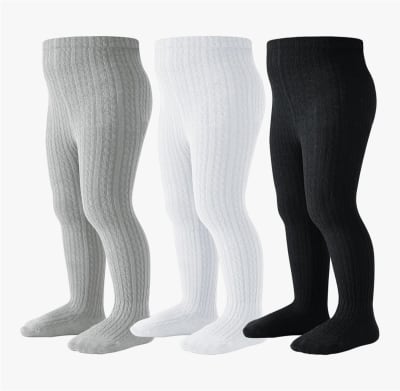 Classi Cable Knit Tights for Toddler