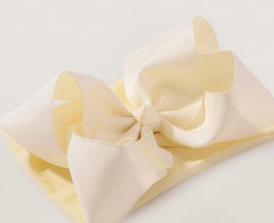 Oversized Baby Girl Nylon Bow Headband