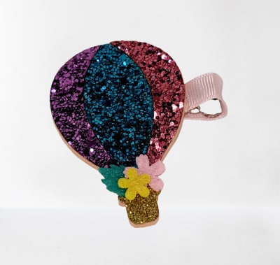 Hot Air Balloon Glitter Clip
