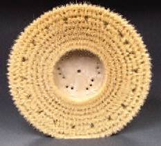 18in White Tampico Natural Fiber Scrub Brush - fits 20in Machine