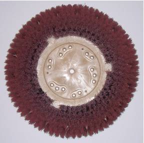 18in Red Colored 500 Grit Light Cleaning Scrubbing Brush - fits 20in Machine