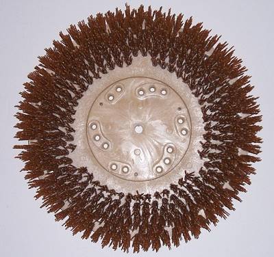 18in Rust Colored 46 Grit Stripping Brush - fits 20in Machine