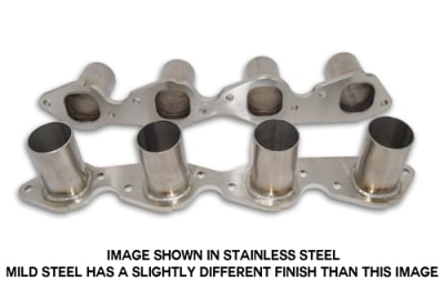 Big Block Chevy Header Flanges With Stubs- Mild Steel