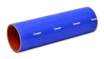 Vibrant 27111B Straight Hose Coupler, 2.5" I.D. x 12" long - Blue