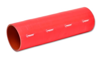 Vibrant 27251R Straight Hose Coupler, 5" I.D. x 12" long - Red