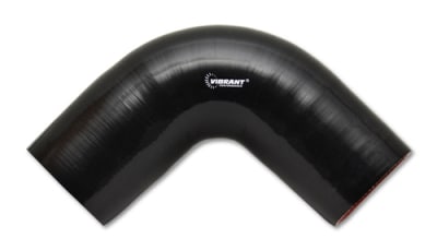 Vibrant 2743 90 Degree Elbow, 2.75" I.D. x 4" Leg Length - Black