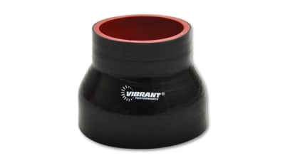 Vibrant 2761 Reducer Coupler, 2.5" I.D. x 3.25" I.D. x 3" long - Black