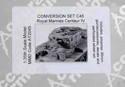 Accurate Armour #C45 1/35 Royal Marines Centaur IV Resin Conversion Kit