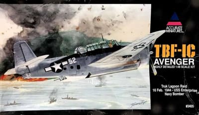 Accurate Miniatures #3405 1/48 Grumman TBF-1C Avenger USS Enterprise