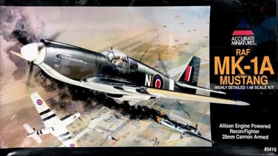 Accurate Miniatures  #3410 1/48 RAF Mustang Mk IA