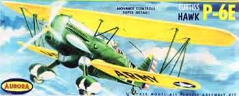 Aurora  #116 1/48 Curtiss P-6E Hawk