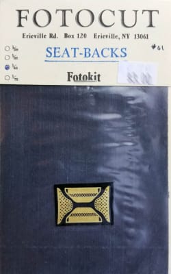 Fotocut #1 1/48 Fotokit Seat Backs
