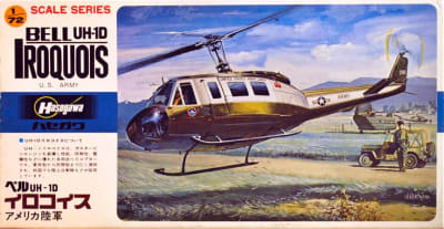 Hasegawa #B13 1/72 Bell UH-1D Iroquois (Huey) Helicopter