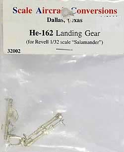 Scale Aircraft Conversions #32002 1/32 He-162 Landing Gear