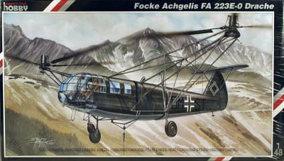 Box art of Special Hobby model kit #48020, a WWII German helicopter