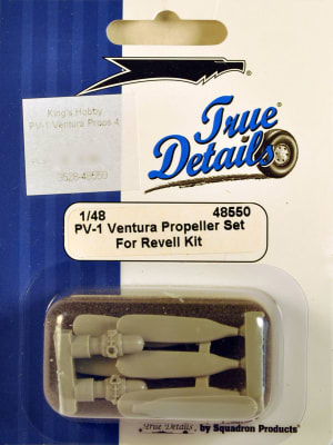 Photo of 1/48 propellers for PV-1 Ventura model kit by Revell.