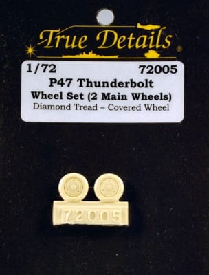 True Details #72005 1:72 P-47 Thunderbolt Wheels
