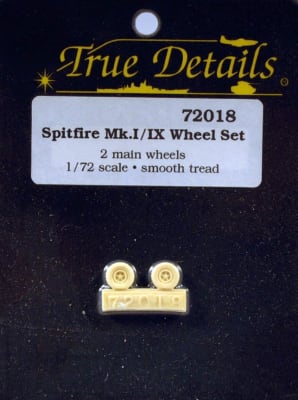 True Details #72018 1:72 Spitfire Mk I / Mk IX Wheels